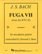 Fuga #7 SATB Saxophone Quartet cover